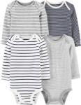 CARTERS Carter's Hosszú Ujjú Body Striped Fiú LBB 4 db NB/ 56-os Méret
