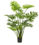  Élethű filodendron selloum műnövény cserépben 125 cm 13 ágas trópusi dísznövény (431135)