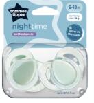 Tommee Tippee Suzete ortodontice Night Time, 6-18 luni, 2 bucati, verde, Tommee Tippee