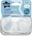 Tommee Tippee Suzete ortodontice Night Time, 0-6 luni, 2 bucati, Alb, Tommee Tippee