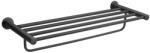 FERRO Törölközőtartó polc Novaservis Smile fekete ASM35BL (ASM35BL)