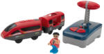PlayTive lupilu / PlayTive City Express rádiófrekvenciás, távirányítós mozdony, RC vonat fa vonat szettekhez (piros) (Playtive_City_Express_RC_vonat)