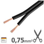 AMPIRE Cabluri audio XLS075 Cablu Ampire pentru difuzoare 2x0.75mm2 (XLS075)