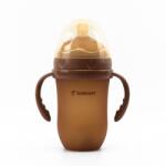 Kidnort Biberon Kidnort pentru bebeluși alăptați la sân Eple 250ml 6 luni+ maro (KNA00016)