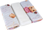 Bomimi Scutece Bomimi Premium din bumbac 140 g/m2 (3 buc. ), 80x70, iepuraș roz (BO2215PIK027)