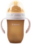 Kidnort Biberon Kidnort pentru bebeluși alăptați la sân Eple 250ml 6 luni+ bej (KNA00015)