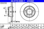 ATE Disc frana ATE 24.0110-0260.1
