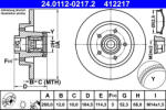 ATE Disc frana ATE 24.0112-0217.2