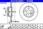 ATE Disc frana ATE 24.0110-0209.1