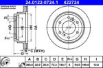 ATE Disc frana ATE 24.0122-0724.1