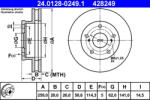 ATE Disc frana ATE 24.0128-0249.1