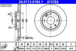 ATE Disc frana ATE 24.0113-0184.1