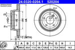 ATE Disc frana ATE 24.0320-0204.1