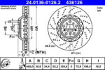 ATE Disc frana ATE 24.0136-0126.2