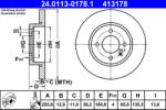ATE Disc frana ATE 24.0113-0178.1