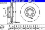 ATE Disc frana ATE 24.0125-0145.1