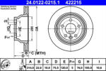 ATE Disc frana ATE 24.0122-0215.1
