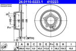 ATE Disc frana ATE 24.0110-0223.1