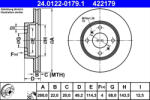 ATE Disc frana ATE 24.0122-0179.1