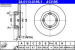 ATE Disc frana ATE 24.0113-0195.1