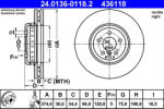 ATE Disc frana ATE 24.0136-0118.2