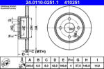ATE Disc frana ATE 24.0110-0251.1