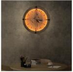 Li-Go 23688/DUB2 - LED falióra mozgásérzékelővel, LED/1xAA, átmérő 32 cm, tölgy 23688/DUB2 (LO0045)