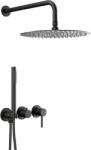 Armatura Moza kád és zuhany szett beépített trópusi zuhany opcióval fekete 5039-511-81 (503951181)