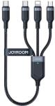 JOYROOM Többcélú kábel sorozat 3w1 Joyroom USB-A - Lightning / USB-C / micro USB 1, 2 m S-A18 fekete (S-UC027A9 CB 1m)