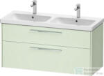 Duravit D-CODE 118, 4x46 cm-es 2 fiókos alsószekrény mosdó és csaptelep nélkül, króm fogantyúval, matt halványzöld DC4674010HH0000 (DC4674010HH0000)