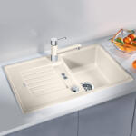 BLANCO Zia 45 S Silgranit mosogató 78x50 cm lefolyógarnitúrával és excenterrel, törtfehér 527199 (527199) - szaniteronline