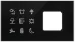 Schneider Electric Glass Touch Panels, SpaceLogic, Panou sticla Modbus pat, triplu, 9 butoane+2 Prize Noua Unica (SLGM09BS2G_U)