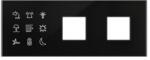 Schneider Electric Glass Touch Panels, SpaceLogic, Panou sticla Modbus pat, dublu, 9 butoane+Priza Merten D-Life (SLGM09BS3G_D)