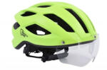 Safety Labs Expedo országúti bukósisak, levehető mágneses szemüveggel, L-es méret (57-61 cm), matt neon sárga