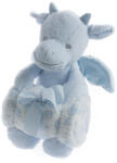 Gamberritos takaró - wellsoft 80x110cm - plüss játékkal sárkány kék 10574 - babycenter-online