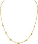 Ezüst ékszer Juta ezüst nyaklánc sárga arannyal futtatva - 80152025 (80152025)