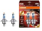 OSRAM Night Breaker +220% H4 halogén izzó, akár 220%-kal nagyobb fényerő, 150 m hosszú fénykéve (4062172399555)