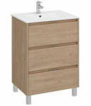Strohm Teka Inca 3 fiókos mosdószekrény 60x45x80cm Denver tölgy 187110006 (187110006)