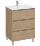 Strohm Teka Inca 3 fiókos mosdószekrény 80x45x80cm Denver tölgy 187110009 (187110009)
