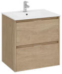 Strohm Teka Inca 2 fiókos mosdószekrény 80x45x60cm Denver tölgy 187100029 (187100029)