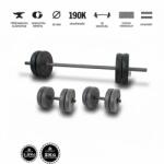 GazoFitness GazoFitness® Hardcore Szett 45 Kg (Menetes kézisúlyzórúddal) fekete