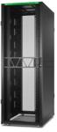 APC NetShelter SX Gen2 19" 45U 750x1200 mm perforált ajtós fekete szerver szekrény (AR3355B2)