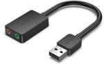  HANGKÁRTYA USB-A 2.0/M -> 2*3.5mm/F (külső, fekete), Vention (YB0)