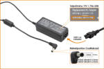 Ultra Power ASUS 19v 1, 75A 33W 5.5/2.5 utángy. Ultra Power NB töltő (CP040U)