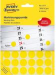 AVERY 3377 18mm 1056db-os sárga jelölőpont (3377) - procompkft