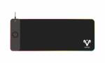 Ventaris VMP911-SXXL Quasar Fibra RGB világítású egérpad vezeték nélküli töltővel textil-gumi 800 x 300 x 4mm (VMP911-SXXL) - procompkft