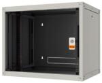 Legrand EVO12U6060P Evoline+ 19" 12U 600x600mm levehető oldallapos üvegajtós egyrészes fali rack szekrény (EVO12U6060P) - procompkft