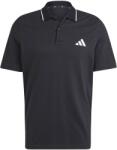 adidas Мъжка блуза с яка Adidas Essentials Mens Cotton 3-Stripes Polo Shirt - Black/White