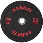 HMS Olimpiai bumper lemez HMS HTBR 25 KG fekete|vörös Súlytárcsa