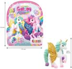 CRAZE - Galupy figurina Unicorn curcubeu cu aripi sclipitoare si coroana decorata cu un cristal Swarovski (CRZ69578)